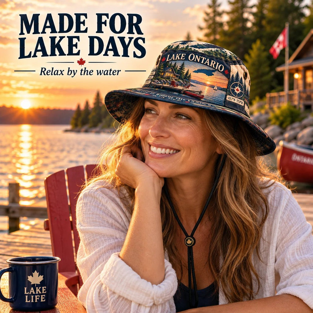 🔥🍁Lake Ontario Boonie Hat – Made for Lakeside Days (🧢100% Cotton)