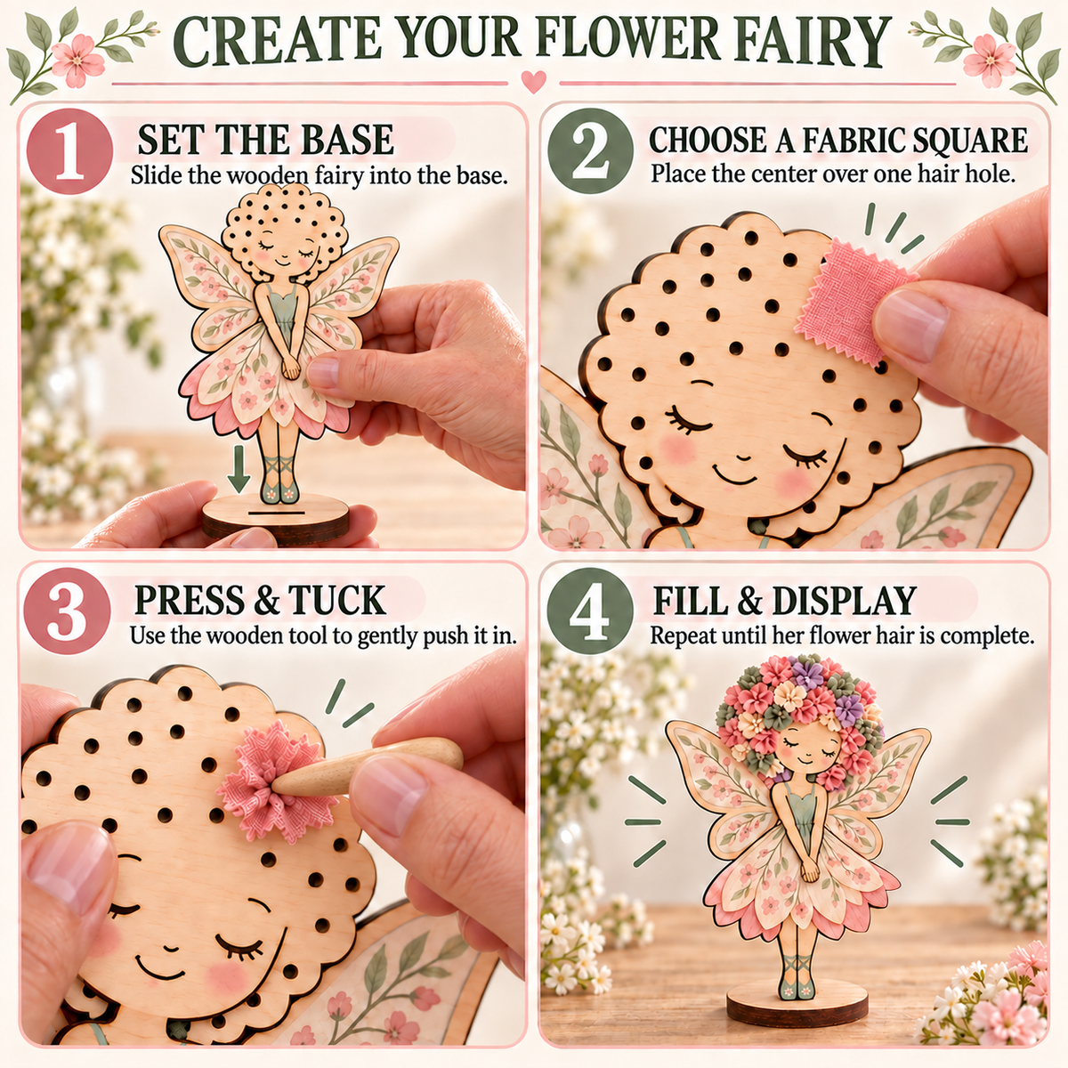 🔥😍Flower Fairy Craft Kit – A Fun DIY Fairy-Making Project