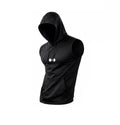 Men's Quick-Dry Hooded Sleeveless Tank Top – Lightweight Athletic Workout Shirt