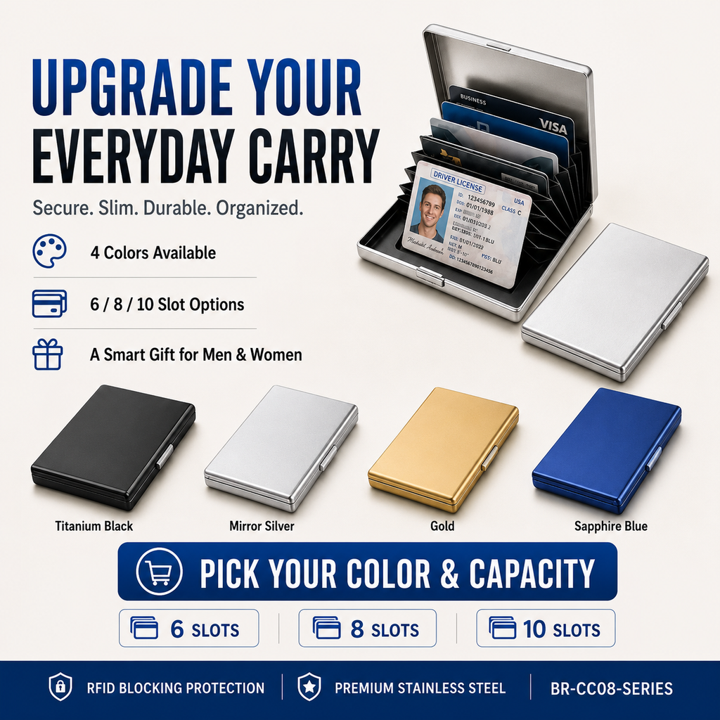 RFID Blocking Metal Card Holder