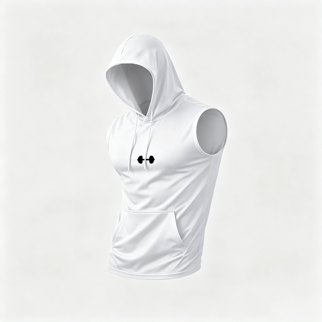 Men's Quick-Dry Hooded Sleeveless Tank Top – Lightweight Athletic Workout Shirt