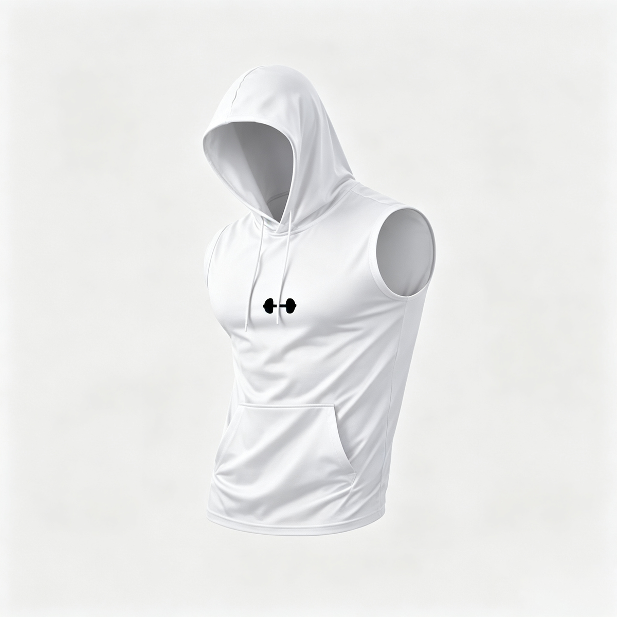 Men's Quick-Dry Hooded Sleeveless Tank Top – Lightweight Athletic Workout Shirt