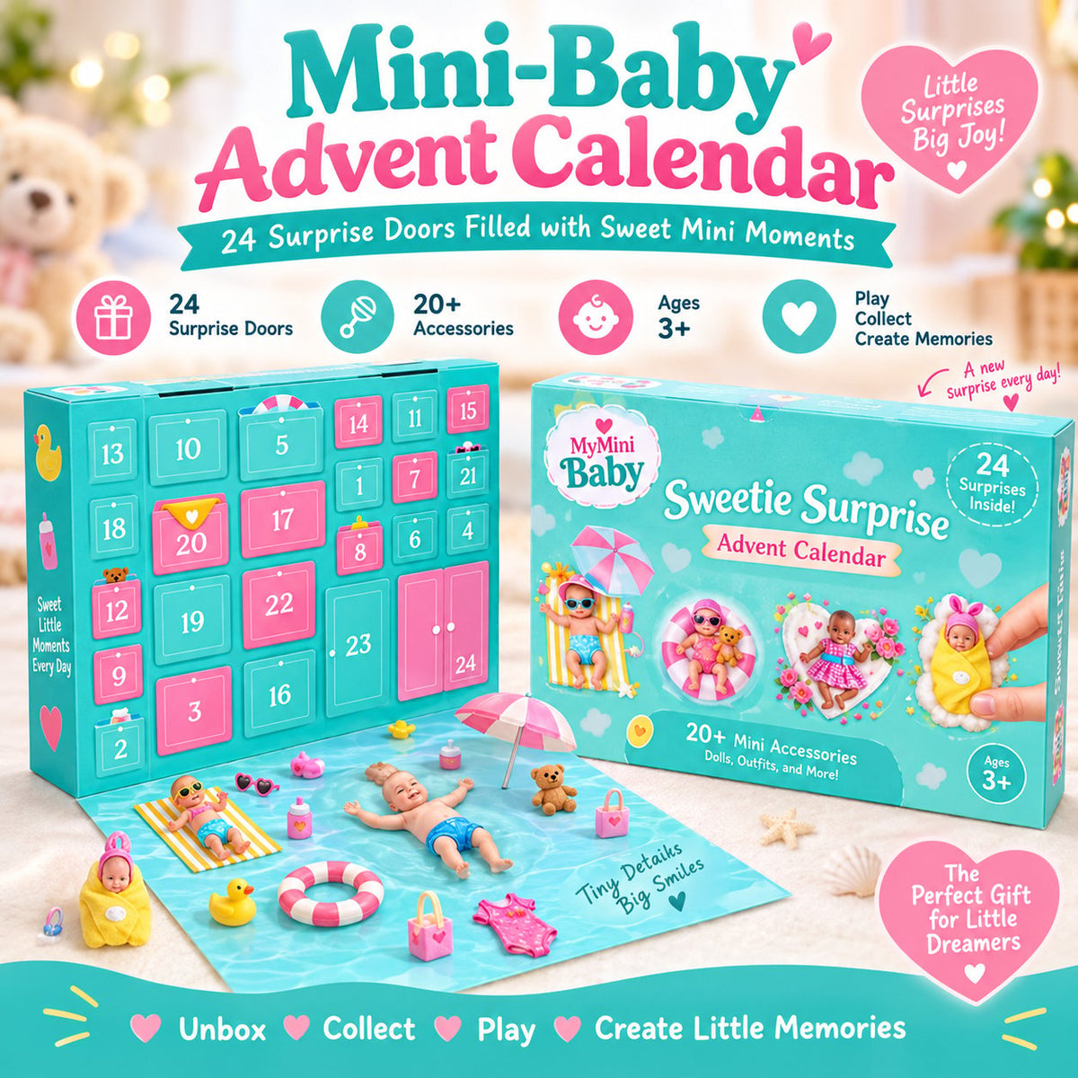 🎄24-Day Mini Baby Surprise Advent Calendar-🎁Best Gift For Kids
