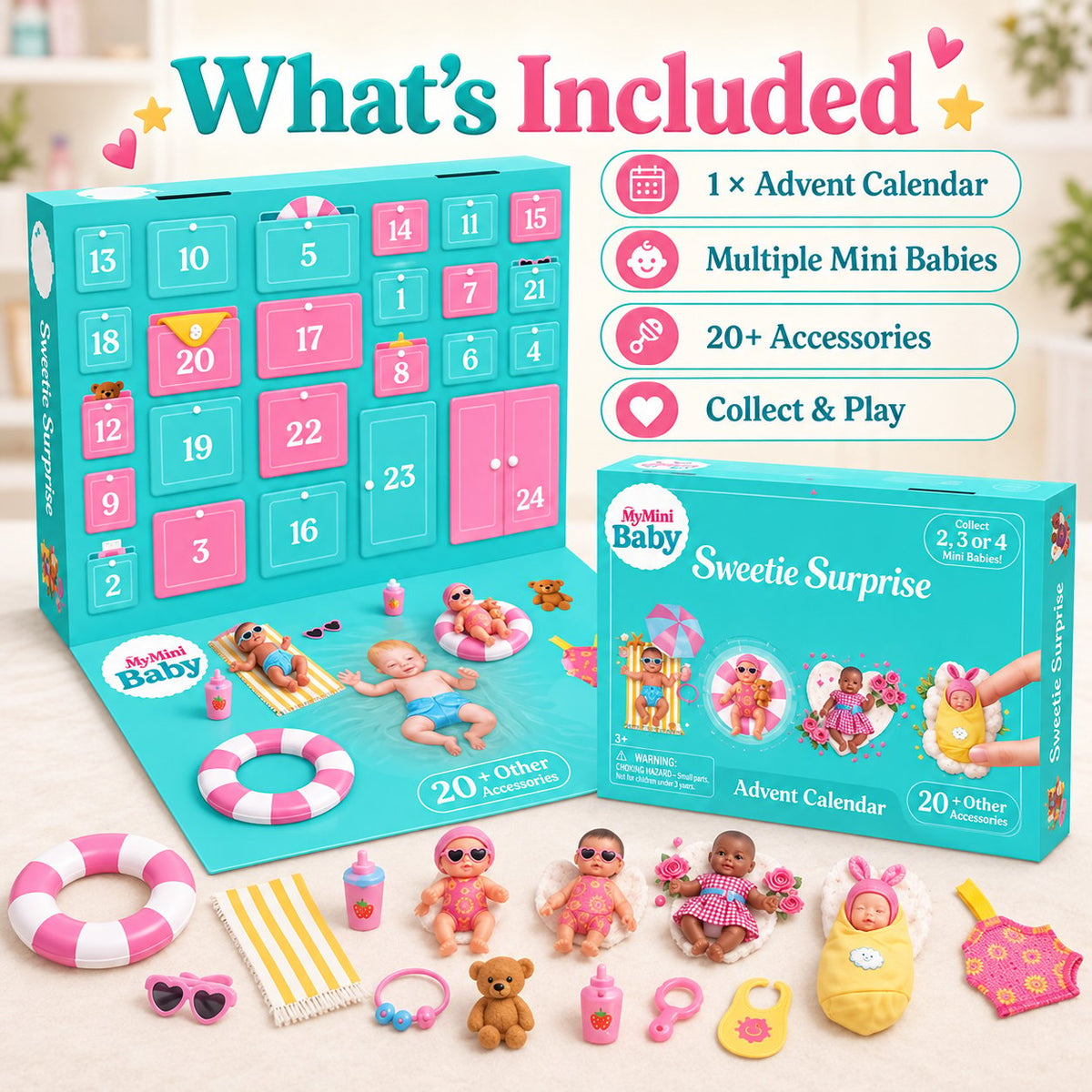 🎄24-Day Mini Baby Surprise Advent Calendar-🎁Best Gift For Kids